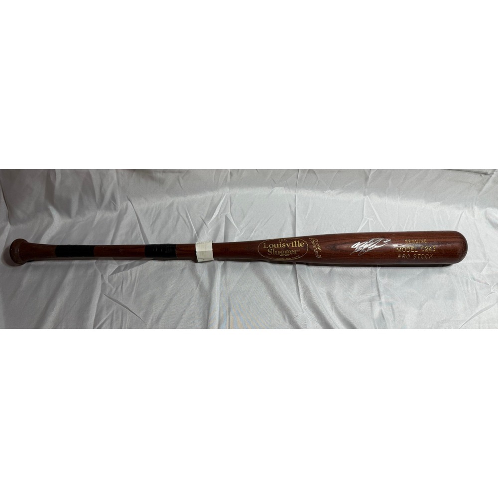 Brad Cresse Signed Game Used Bat Springfield Cardinals Louisville Slugger C243